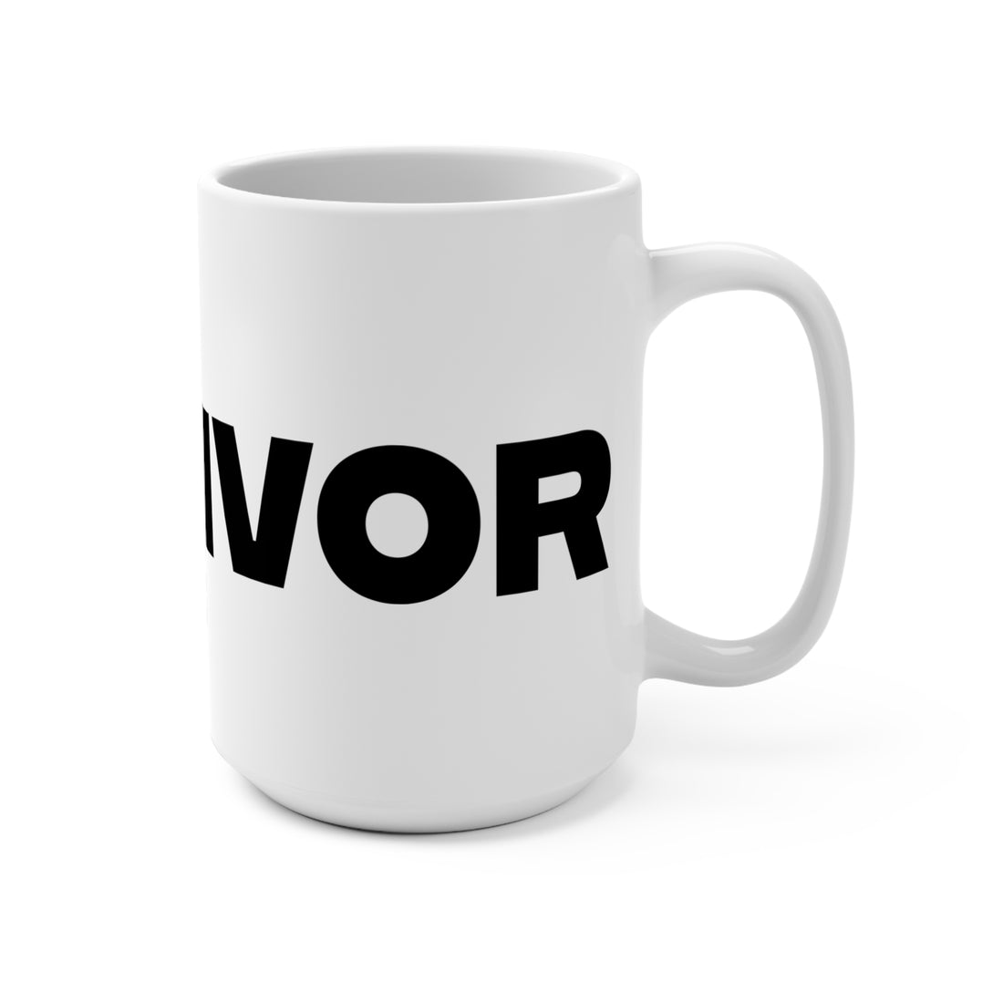 Survivor Mug 15oz - Motivational Coffee Cup for Resilience and Strength