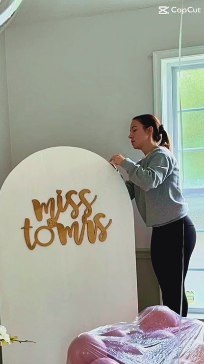 Miss to Mrs Napkin Ring - SVG Cut File